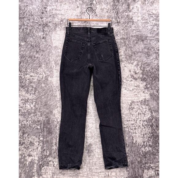 Abercrombie & Fitch Jeans 27 / 4 Womens 90s Straight Ultra High Curve Love Black - Picture 2 of 7